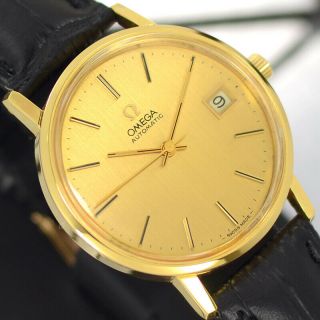 Vintage Omega Automatic 23 Jewels Cal.  1012 Gold Plated Analog Dress Men 