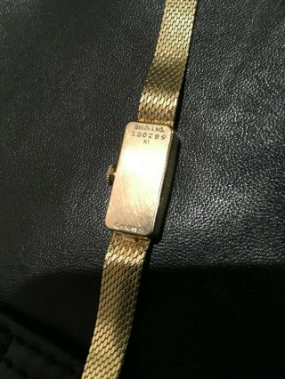 Vintage BULOVA DIOR 23 Jewels 14k Solid Gold 18.  15 Grams Ladies Wristwatch 4