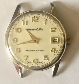 Vintage Marcel & Cie Mens Automatic Swiss Watch Day Date