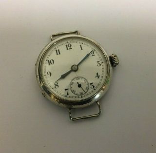 Ww1 Era Silver Cased (george Stockwell) Trench Watch For Repair / Spares