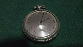 Antique 1909 Pocket Watch 12s Half Hunter Case - 7jewel - Runs