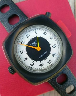1973 Heuer Supersport Watch Stopwatch Timer Ref.  775.  901 Tag Vintage Racing Car
