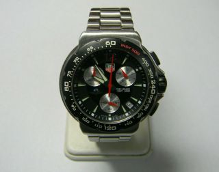 Tag Heuer Indy 500 Formula One Chronograph F1 CAC111A Rare Black Bezel version 2