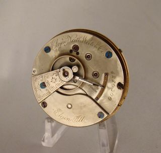 128 Years Old Movement Dial Elgin 11 Jewels Hunter Case Size 18s Pocket Watch