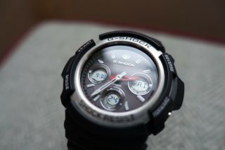 Casio G - Shock Tough Solar Digital And Analogue Watch 200m - Model Awg - M100