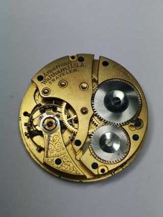 Antique Waltham Pocket Watch Movement For Spare Parts