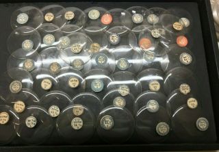 40 - Size 20 (around 45mm) Hunting Case Glass Pocket Watch Crystals - New/old Stock