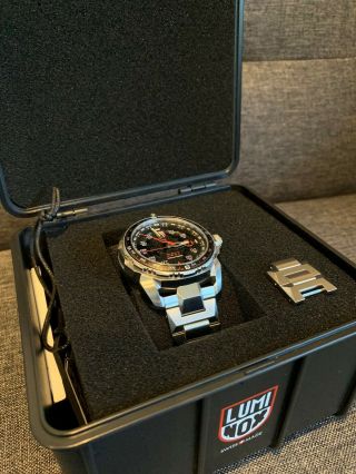 Luminox Ice Sar Black Dial 46mm Quartz Stainless Steel Men ' s Watch XL.  1202, 10