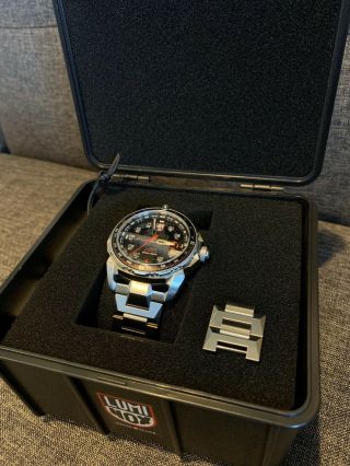 Luminox Ice Sar Black Dial 46mm Quartz Stainless Steel Men ' s Watch XL.  1202, 4