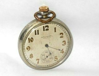 Antique 1902 Waltham 12s 15 Jewel Pocket Watch
