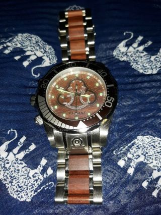INVICTA RESERVE MEN ' s SWISS MADE 200M DIVE WATCH 16027 FLAME FUSION CHRYSTAL 5