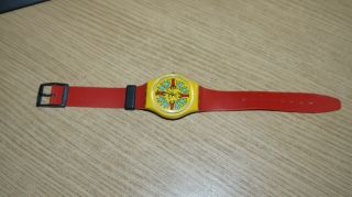 Very Rare Keith Haring Swatch Watch - Numbered Ae Of 9999 Pos Harings Own Swatch