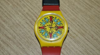 Very Rare Keith Haring Swatch watch - numbered AE of 9999 pos harings own swatch 2