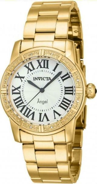 A Class Act Invicta 14717 Angel Royale Diamond Accented Gold Tone Womens Watch