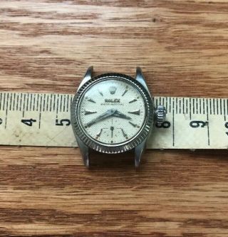 Vintage Rolex Oyster Perpetual Sub Second Automatic Watch 6504 6509 Brevet 12