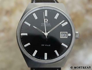 Omega Deville Swiss Made 1970s Men Auto Stainless St 35mm Vintage Watch As291