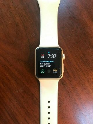 Apple Watch Series 1 38mm - Gold And Cream W/ Charger