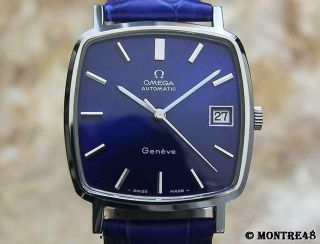 Omega Geneve Swiss Made Men Auto Cal 1002 Stainless St 32mm Vintage Watch As331