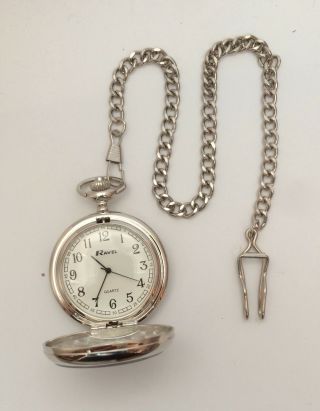 Supermarine Spitfire Pocket Watch And Chain.  Ideal Present For Plane Lovers 3