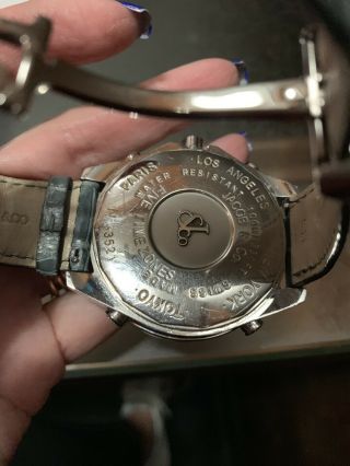 Jacob & Co.  Five Time Zone Watch JC 47mm.  M.  O.  P Dial COND.  2 Bands 6