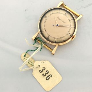 Jaeger Lecoultre 18kt Rose Gold Art Deco Vintage Watch Old Stock