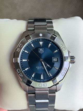 TAG Heuer Aquaracer way1112 (Blue Dial) Wrist Watch 2