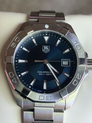 TAG Heuer Aquaracer way1112 (Blue Dial) Wrist Watch 8
