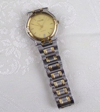 Gucci 9000m Stainless Steel Gold Plated Quartz Watch