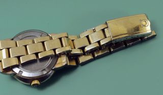Vintage 1960 ' s Omega Dynamic Gold Filled Ladies Automatic Date Watch 5