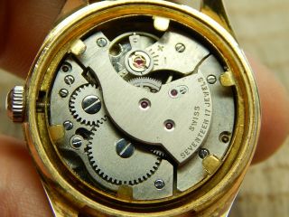 Vintage Swiss Made Candino 17 Jewels Men ' s Dress Wrist Watch Water Resistant 5