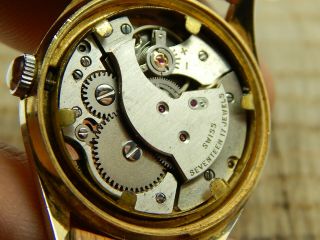 Vintage Swiss Made Candino 17 Jewels Men ' s Dress Wrist Watch Water Resistant 7