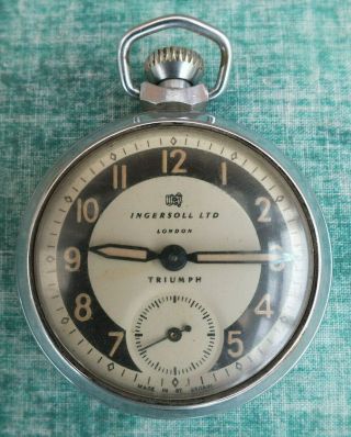 Vintage Ingersoll Triumph Pocket Watch Spares / Repairs