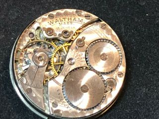 Waltham Pocket Watch Movement - 0 Size Grade 115 - 15 Jewels - 1903 -