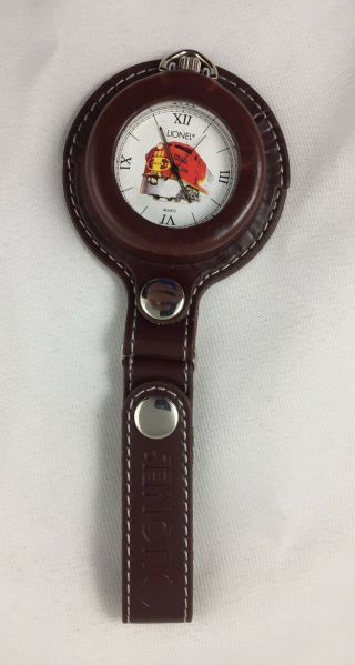 Centennial Santa Fe 100th Anniversary Lionel Pocket Watch And Belt Holder