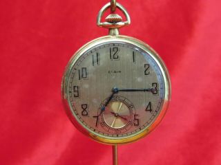 Antique Elgin Natl Watch Co 15 Jewels Pocket Watch Does Not Work No Back