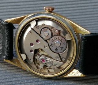 ROLEX MARCONI BLACK DIAL GOLD PLATED CASE FROM 1950 APROX. 10