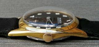 ROLEX MARCONI BLACK DIAL GOLD PLATED CASE FROM 1950 APROX. 5
