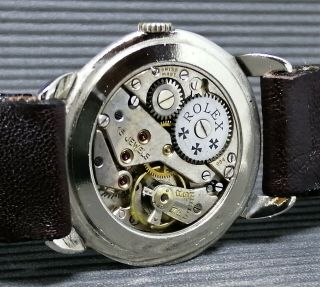 ROLEX MARCONI SILVER DIAL NICKEL PLATED CASE FROM 1940 APROX. 10