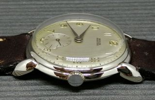 ROLEX MARCONI SILVER DIAL NICKEL PLATED CASE FROM 1940 APROX. 5
