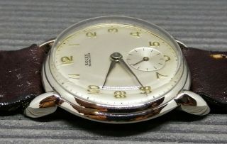 ROLEX MARCONI SILVER DIAL NICKEL PLATED CASE FROM 1940 APROX. 6