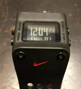 Very Rare Nike Mettle Chisel Sport Watch Black Wc0045