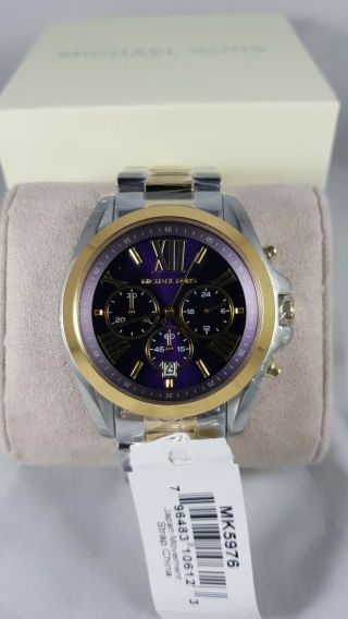 Michael Kors Bradshaw Two - Tone Unisex Watch - Mk5976