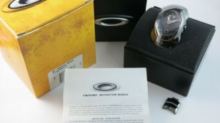 Oakley Timebomb Watch Ion Plated Black Stainless Steel Stealth Black,  Box 10 - 003