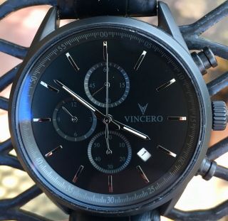 Pristine Vincero Chrono S Matte Black Luxury Watch.