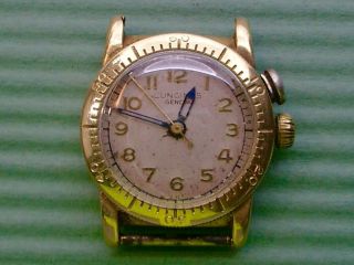 Longines Weems In Rare 14k Solid Yellow Gold For The Collector Or Watchmaker.