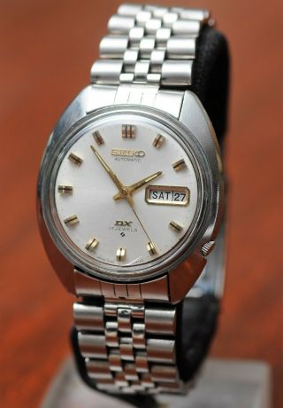 Seiko Dx Automatic 6106 - 7079 17 - Jewel Day Date - Stainless / Silver&gold Dial