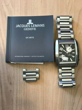 Jacques Lemans Geneve Stainless Steel Mens Watch