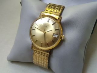 Rotary Vintage Gents Watch Gwo Boxed Gold Plated