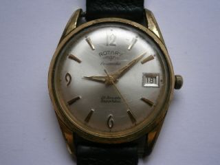 Vintage Gents Wristwatch Rotary Automatic Watch As 1700/01 Swiss Made