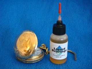 Liquid Bearings,  Superior Lubrication For Pocket Watches,  Please Read